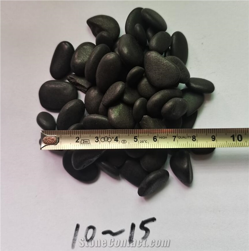 Natural Black Water Polished River Pebbles For Garden