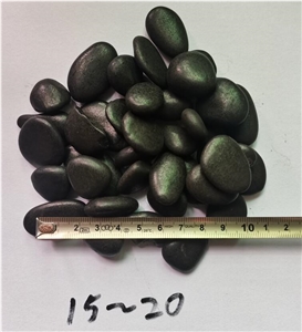 Natural Black Water Polished River Pebbles For Garden
