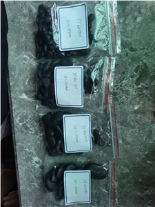 Natural Black Water Polished River Pebbles For Garden