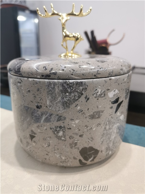 Cement Terrazzo Tile Slab Show Piece Decoration