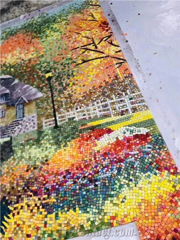 Ceramic Nature Stone Mosaic Tile Glass