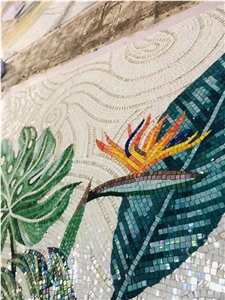 Ceramic Stone Glass Mosaic Wall Glass Mosaic Artworks