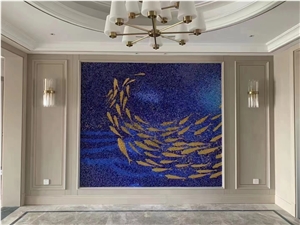 Ceramic Stone Glass Mosaic Wall Glass Mosaic Artworks