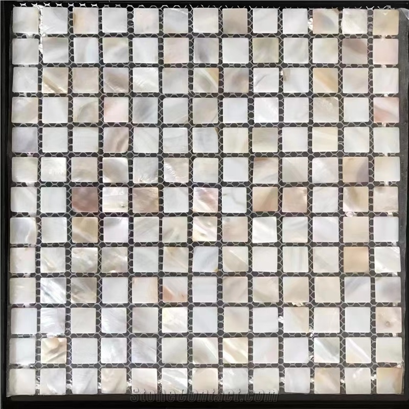 Mother Of Pearl Shell Mosaic Pattern Tile Nature