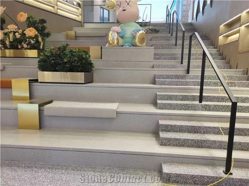 Nature Indoor Cement Terrazzo Tile Flooring Decoration