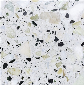 Outdoor Cement Terrazzo Tile Aggregate Bespokely