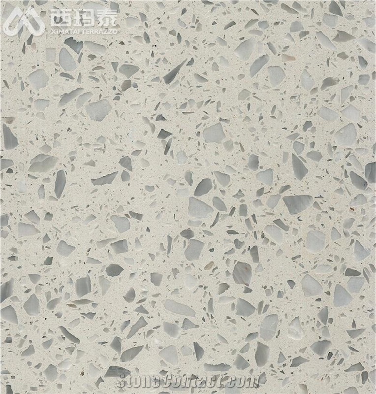 Outdoor Cement Terrazzo Tile Aggregate Bespokely