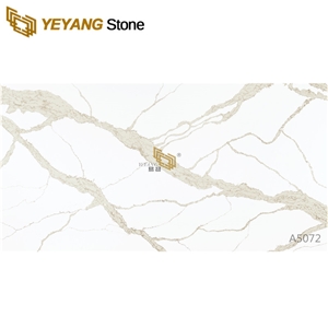 Calacatta Gold Vein Quartz Countertop Manufacturers A5072