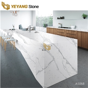 Engineered Calacatta Quartz Kitchen Benchtops A5068