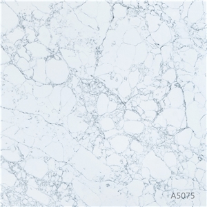 White Marble Effect Quartz Worktop Kitchen A5075