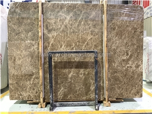Light Crystal Emperador Marble Slabs Tiles
