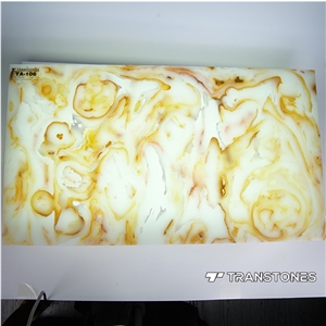 Alabaster Backlit Stone Decorative Resin Panels Big Slabs