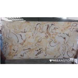 Glossy Stone Slabs Faux Artificial Onyx Panel