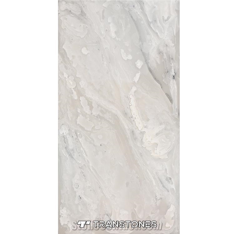 Polished Resin Artificial Onyx For Ceiling Decor