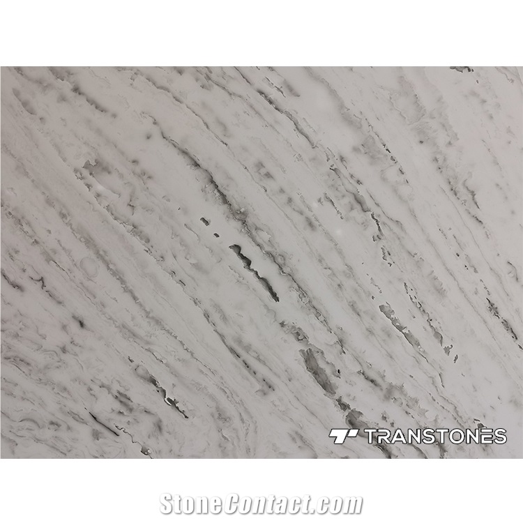 Polished Resin Artificial Onyx For Ceiling Decor