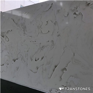 Translucent White Alabaster Decorative Artificial Stone