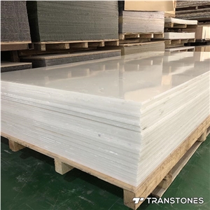 Translucent White Alabaster Decorative Artificial Stone