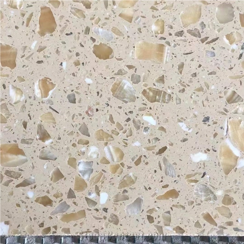 STS Yellow Terrazzo Artificial Stone Terrazzo Slabs