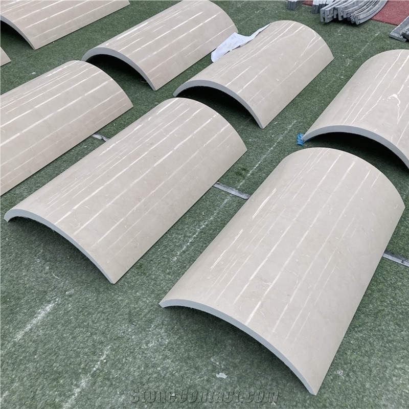 Beige Marble Column Panel Cladding