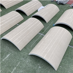 Beige Marble Column Panel Cladding