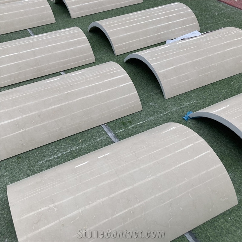 Beige Marble Column Panel Cladding