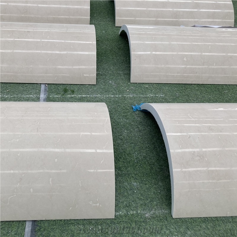 Beige Marble Column Panel Cladding