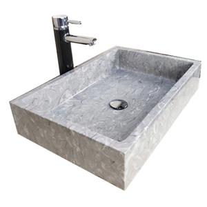 Overlord Flowers Marble Rectangular Marble Sink Overlord Flowers Marble Rectangular Marble Sink
