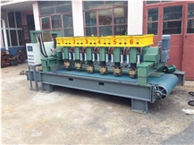 Fully Automatic 4 Heads Litchi Surface Bush Hammer Stone Machine