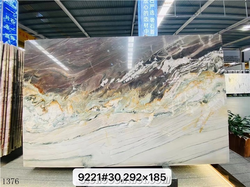 Aquarella Quartzite Aqua Royal Gold Slab In China Market