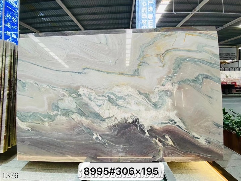 Aquarella Quartzite Aqua Royal Gold Slab In China Market