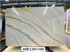 Aquarella Quartzite Aqua Royal Gold Slab In China Market