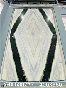 Brazil Panda Wihte Bianco Milano Marble Slab Tile