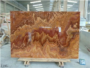 Orientale Onice Red Vulcano Rosso Oriente Vaticano Onyx Slab