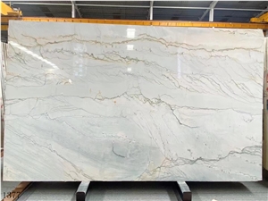Super White Quartzite Eternity Slab In China Stone Market