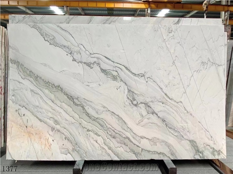 Super White Quartzite Eternity Slab In China Stone Market