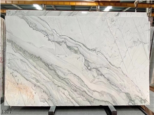 Super White Quartzite Eternity Slab In China Stone Market