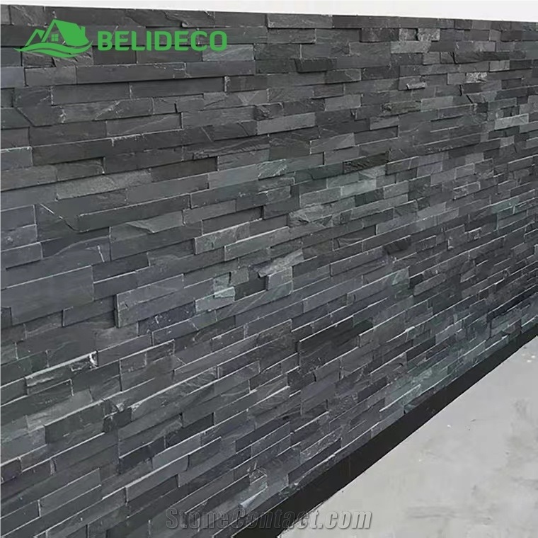 Natural Ledger Stone Panels For House Wall Fireplace 15X60cm
