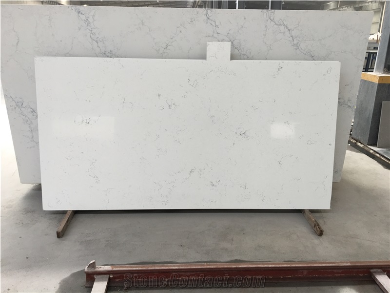 Artificial Quartz Bianco Carrara Slabs And Tiles
