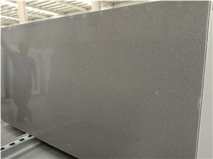 Artificial Stone Granule Series Sparkle Grey Quartz Big Slab