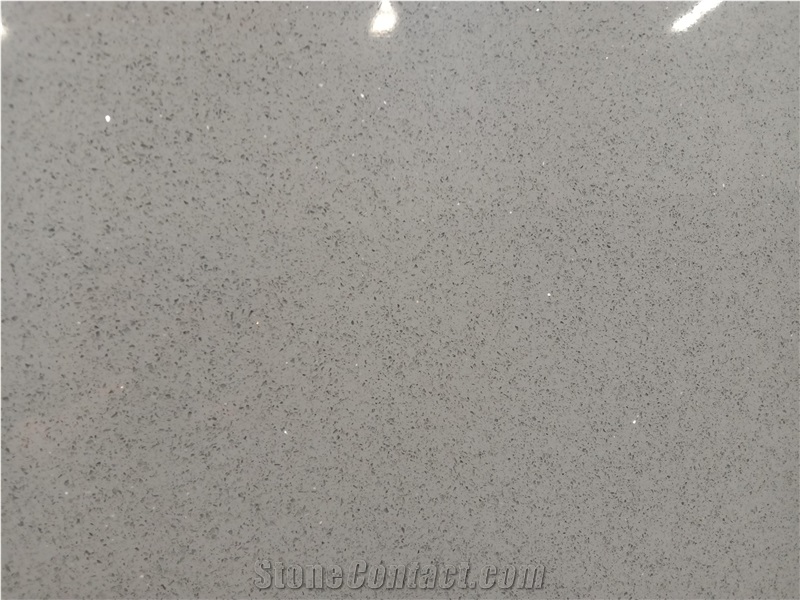 Artificial Stone Granule Series Sparkle Grey Quartz Big Slab