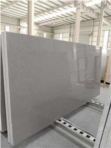 Artificial Stone Granule Series Sparkle Grey Quartz Big Slab