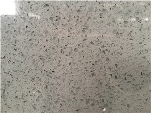 Granule Series Grey Galaxy Light Quartz Big Slab