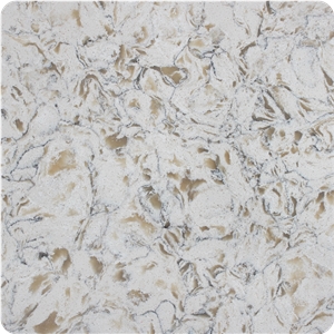 Literature And Art Beige River Artificial Quartz Slabs
