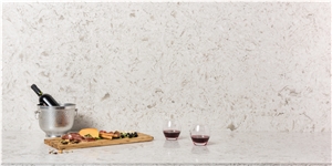 Literature And Art Beige River Artificial Quartz Slabs