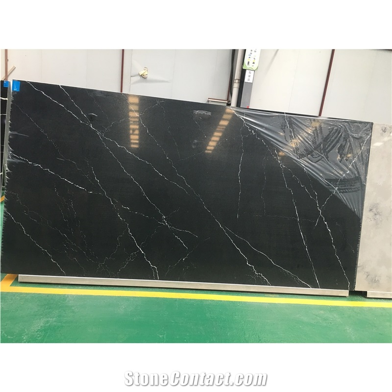 Polished/Honed Concrete Empire Black Quartz Big Slab