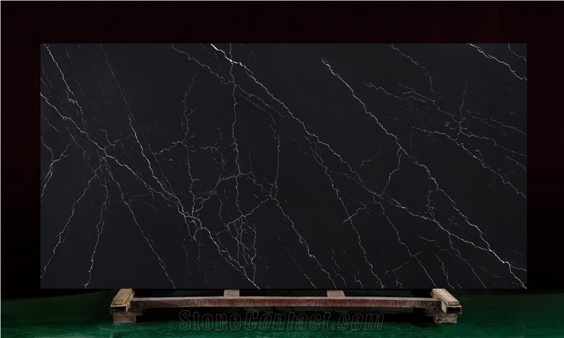 Polished/Honed Concrete Empire Black Quartz Big Slab
