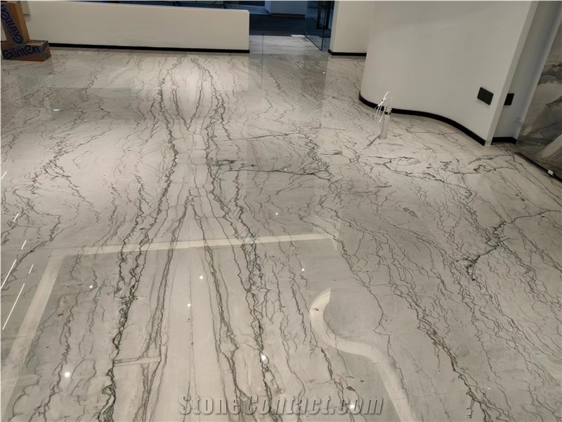 Building Material Brazil Calacatta White Quartzite Big Slab