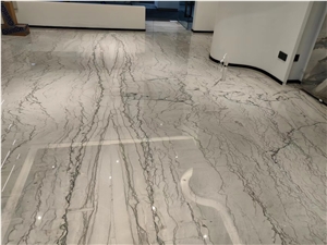 Building Material Brazil Calacatta White Quartzite Big Slab