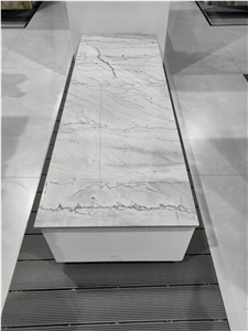 Building Material Brazil Calacatta White Quartzite Big Slab