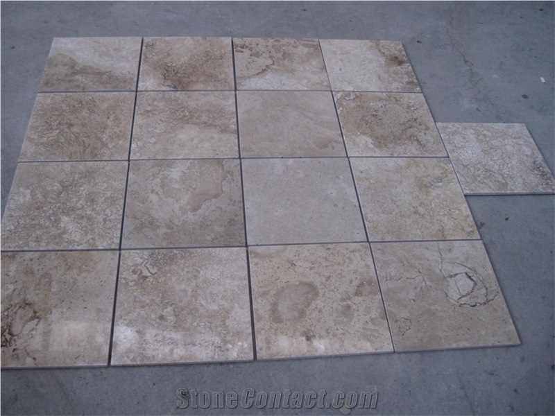 High Grade Coffee Color Travertine Tiles